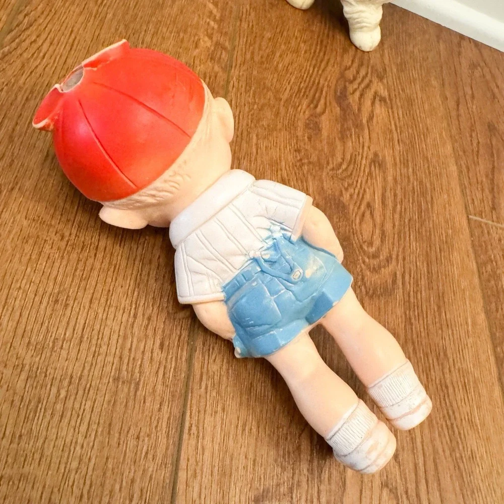 Edward Mobley 1956 Rubber Working Boy‎ And Sun Rubber Squeaky Dog Puppy Vintage